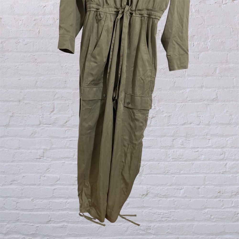 NWT Athleta Green Olive Jumpsuit with Zipper Front - Picture 3 of 6